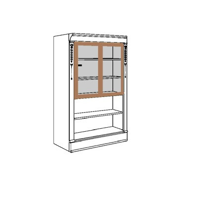 UPPER PART GLASS DOOR SET