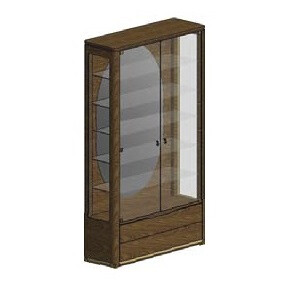 DISPLAY CABINET (Wooden fronts)