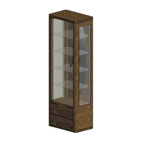 DISPLAY CABINET Left hand door (Wooden fronts)