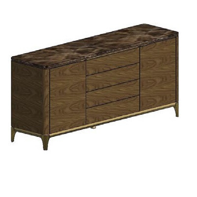 APARADOR (Mármol & Frentes madera)