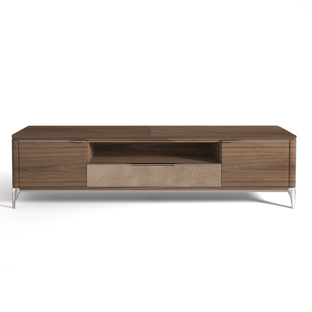 MUEBLE TV (Tapa Madera & Frente Piel)