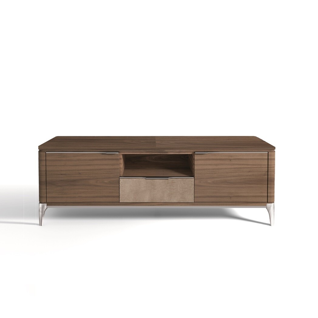 MUEBLE TV (Tapa Madera & Frente Piel)