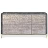 DOUBLE DRESSER (Marble top & Leather front)_image