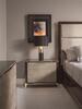 BEDSIDE TABLE (Marble top & Leather front)_image