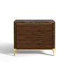 BEDSIDE TABLE (Marble top & wooden front)_image